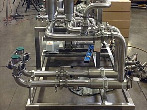 Project 1 — sanitary process equipment installation by MDE Corporation